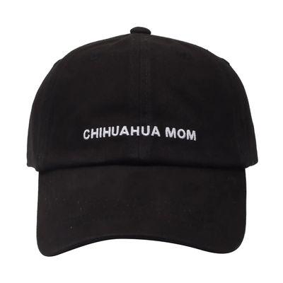 COTTON HAT BLACK CHIHUAHUA MOM