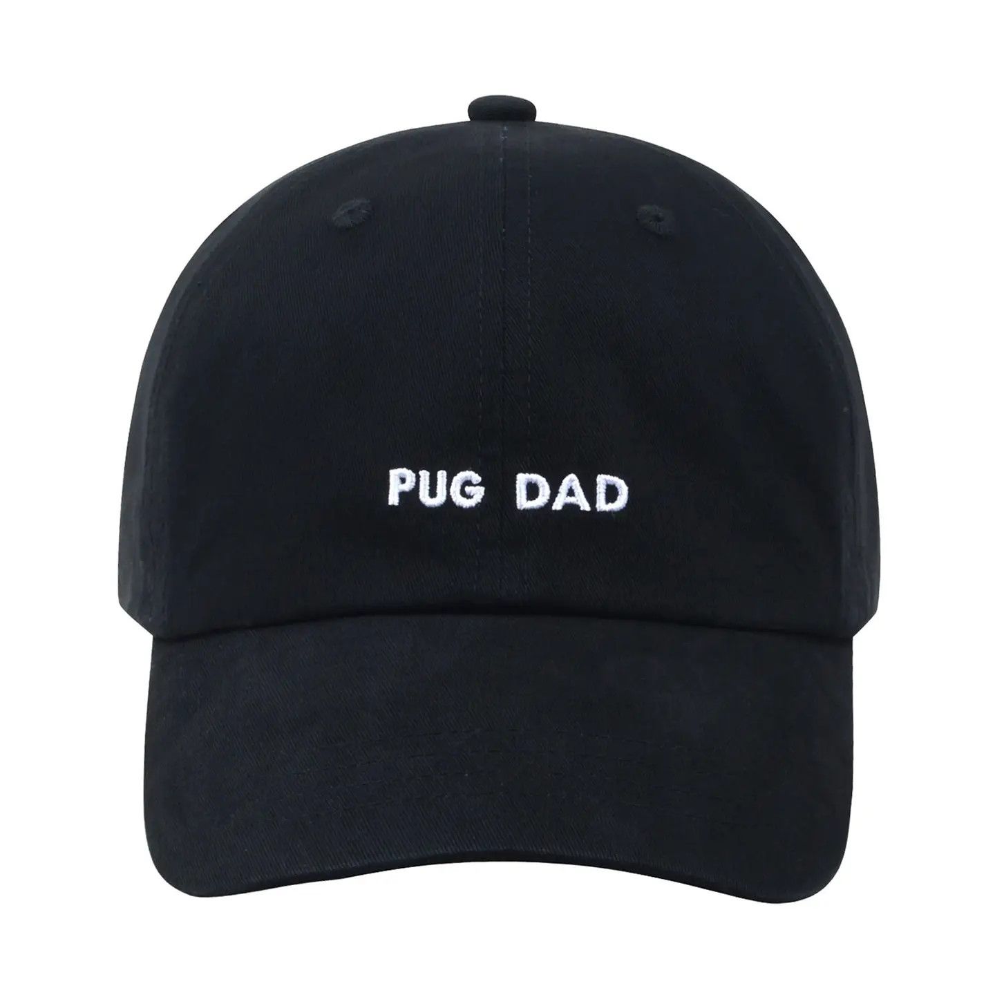 COTTON HAT BLACK PUG DAD