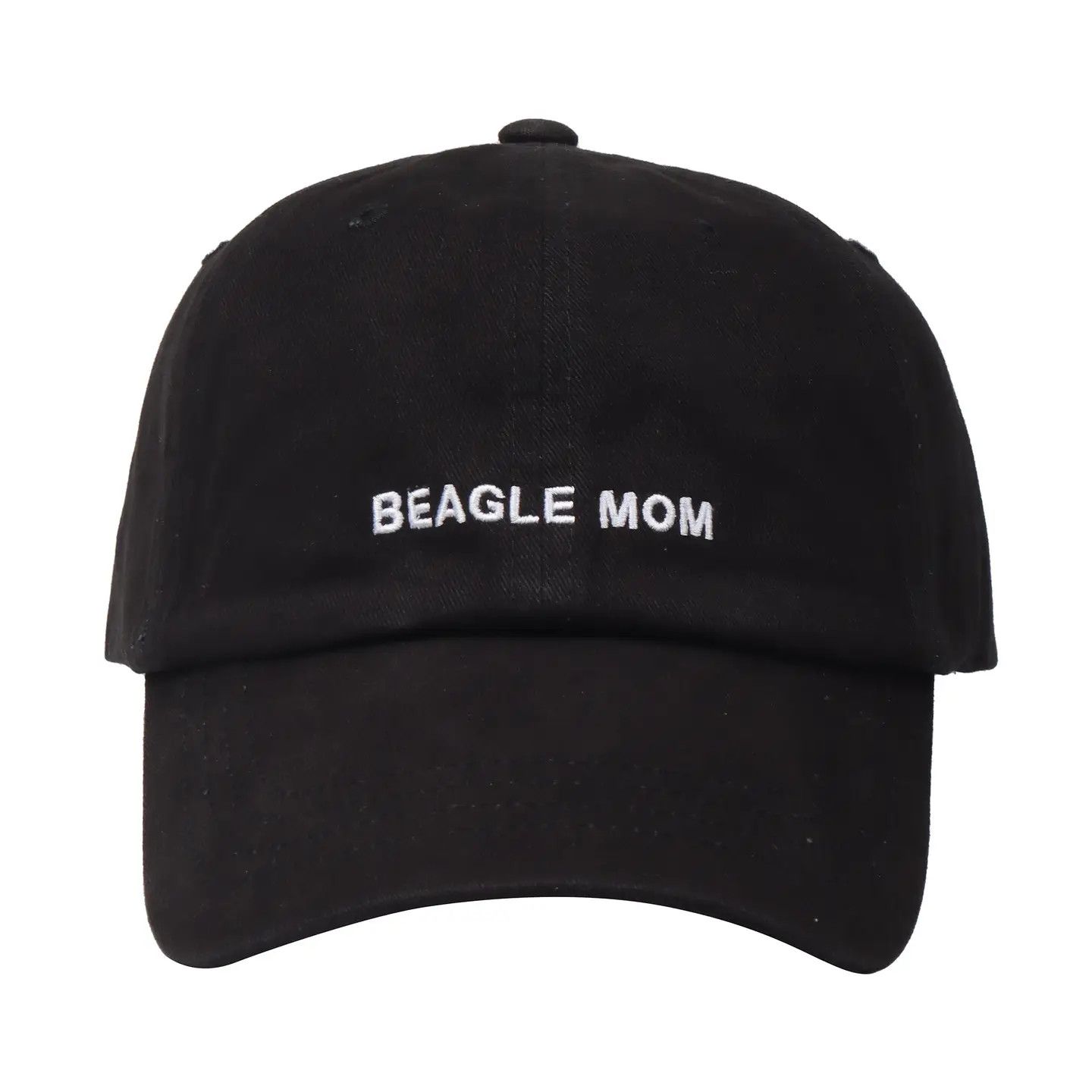 COTTON HAT BLACK BEAGLE MOM