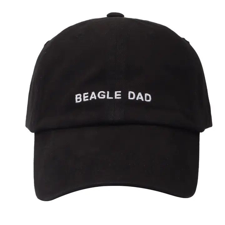 COTTON HAT BLACK BEAGLE DAD