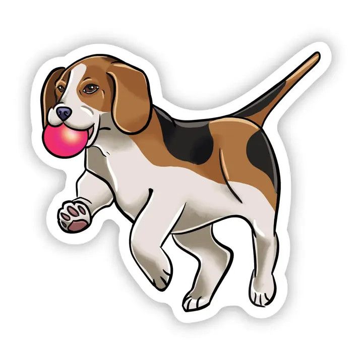 NOVELTY STICKER PLAYTIME BEAGLE