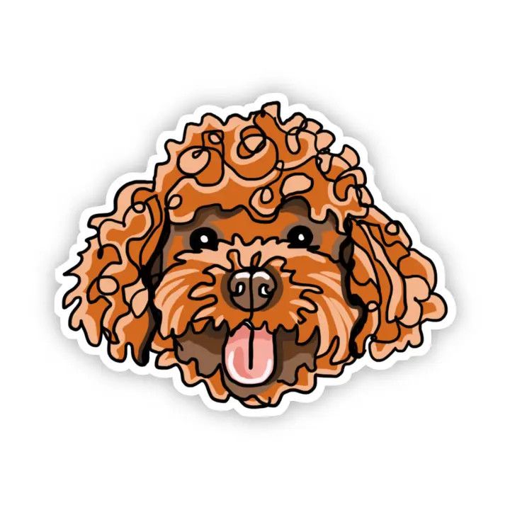 NOVELTY STICKER DOODLE FACE