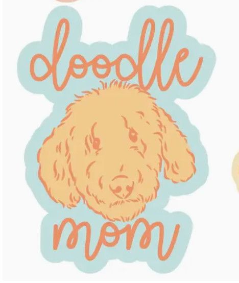 NOVELTY STICKER DOODLE MOM