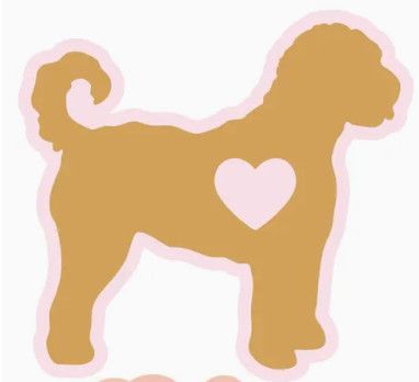 NOVELTY STICKER BIG HEART DOODLE
