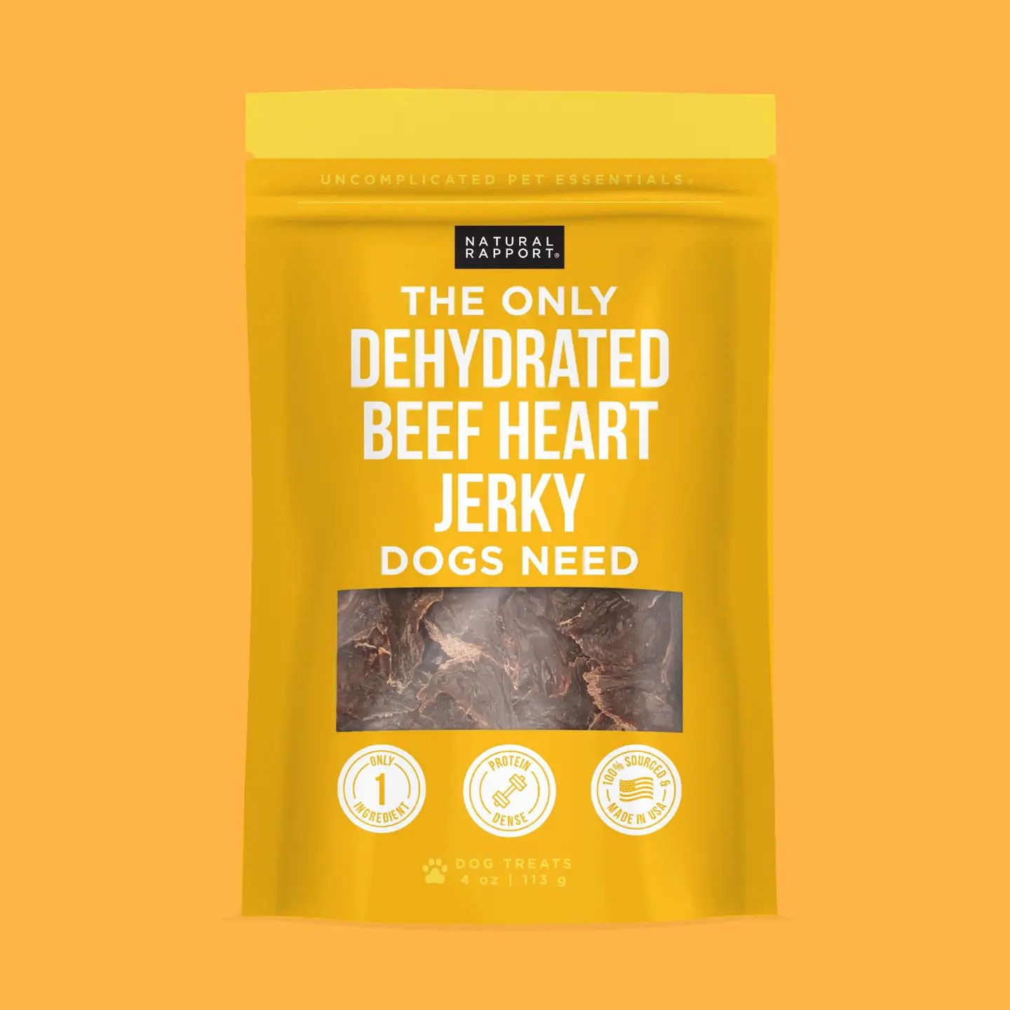 NATURAL RAPPORT BEEF HEART JERKY