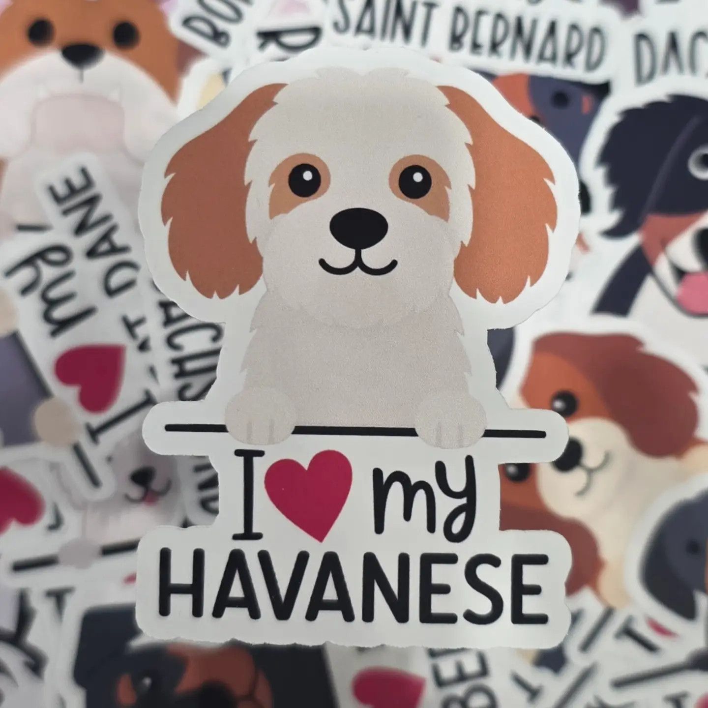 BREED STICKER I LOVE MY HAVANESE