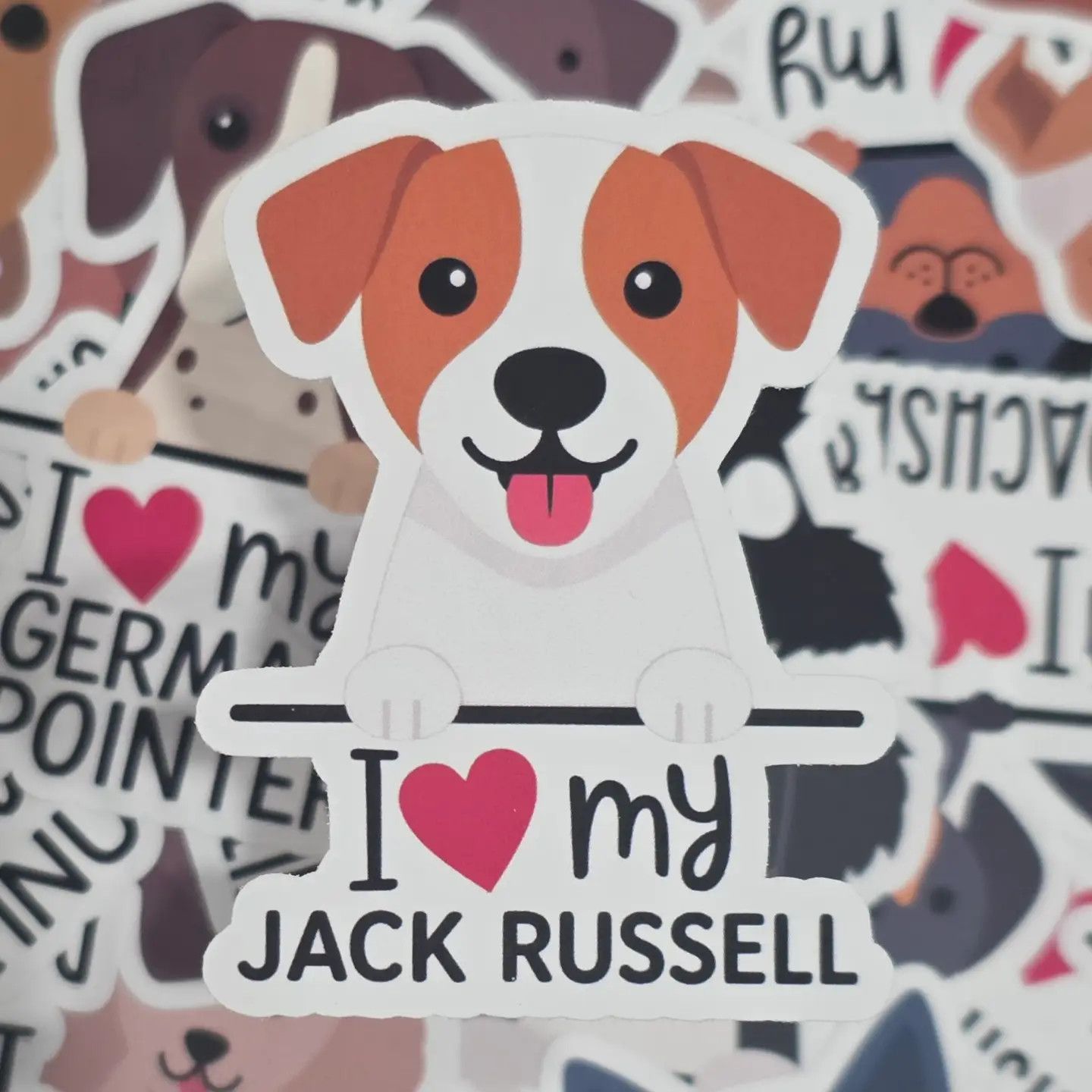 BREED STICKER I LOVE MY JACK RUSSELL TERRIER