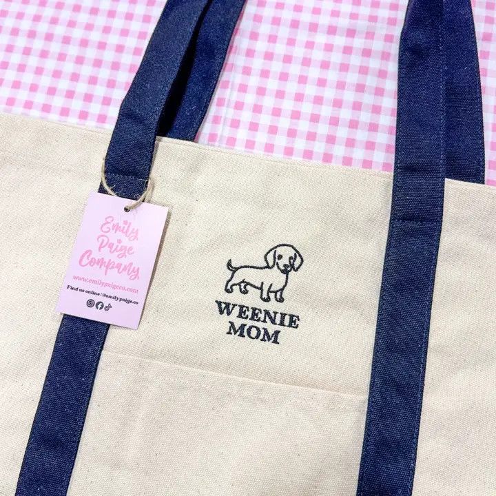 CANVAS TOTE WEENIE MOM