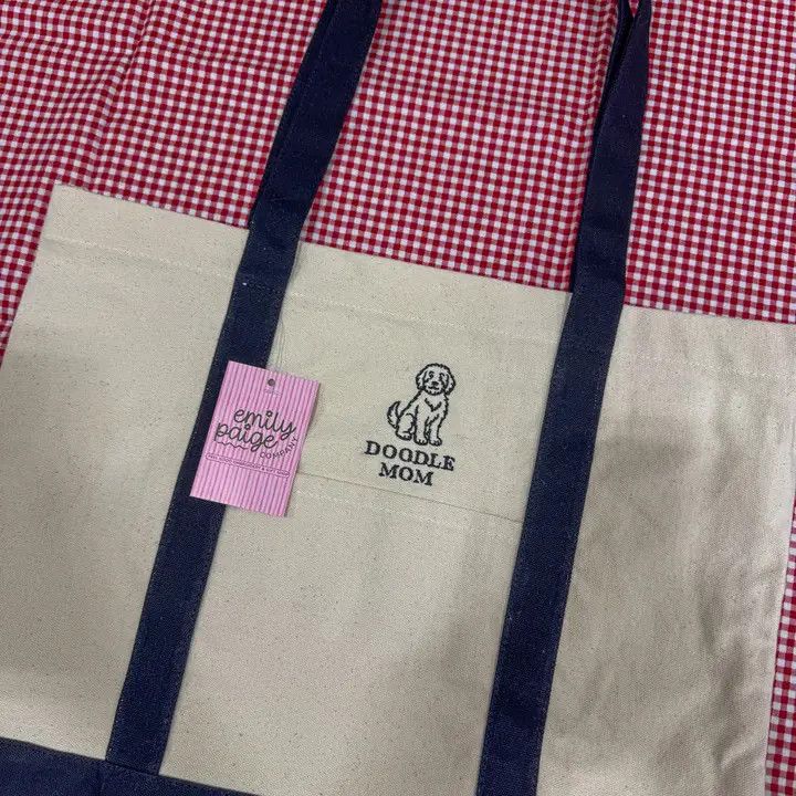 CANVAS TOTE DOODLE MOM