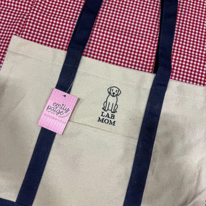 CANVAS TOTE LAB MOM