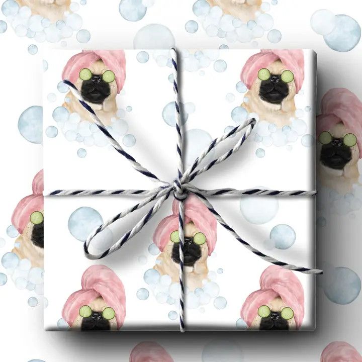 GIFT WRAP SPA PUG