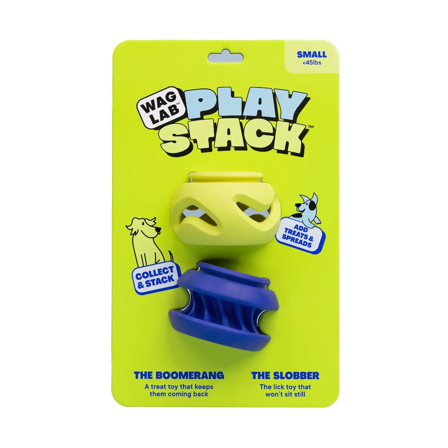PLAYSTACK 2 PACK BOOMERANG/SLOBBER, Size: S