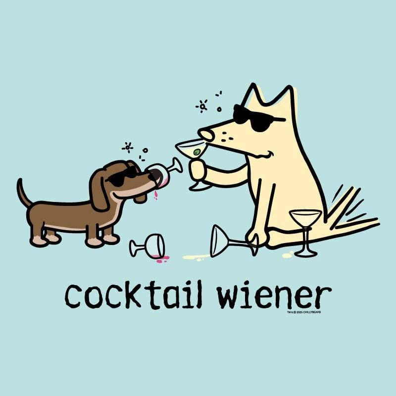 COCKTAIL WIENER SS TEE, Color: SKY BLUE, Size: S