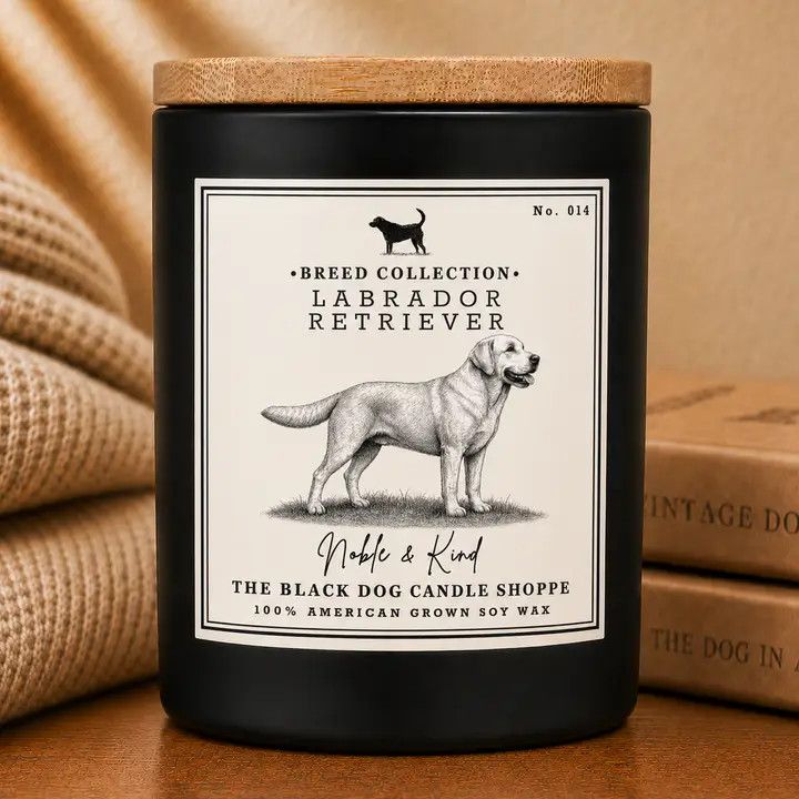 BREED CANDLE LABRADOR RETRIEVER - BOURBON BUTTERSCOTCH