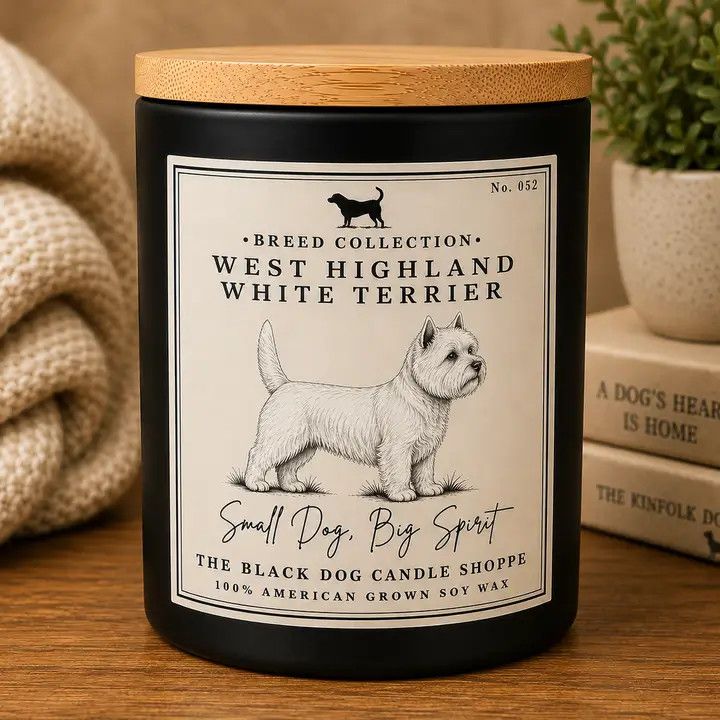 BREED CANDLE WESTIE - ORCHID &amp; MUSK