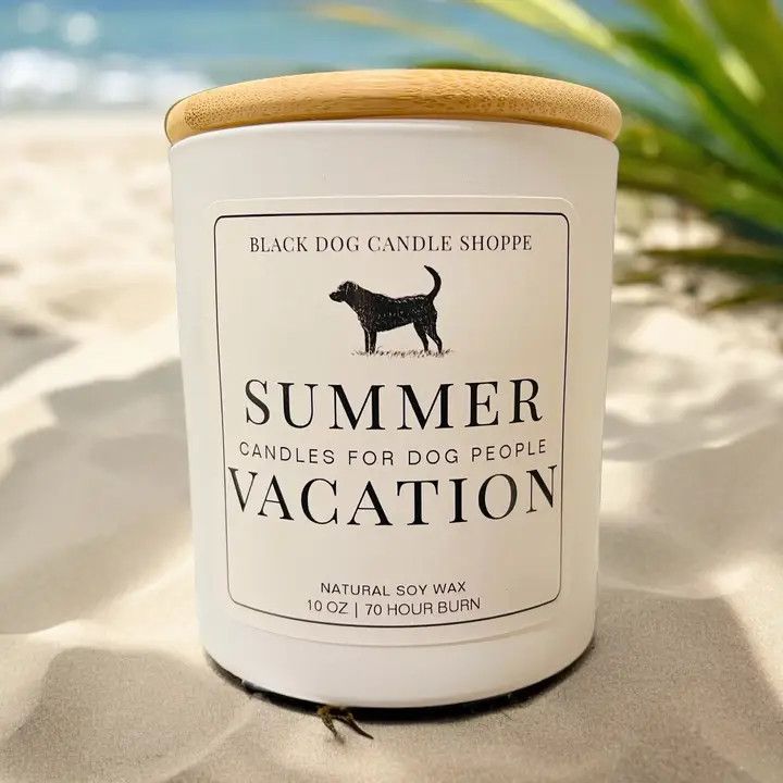 CANDLES FOR DOG PEOPLE SUMMER VACATION