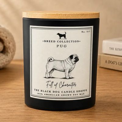 BREED CANDLE PUG - BOURBON BUTTERSCOTCH