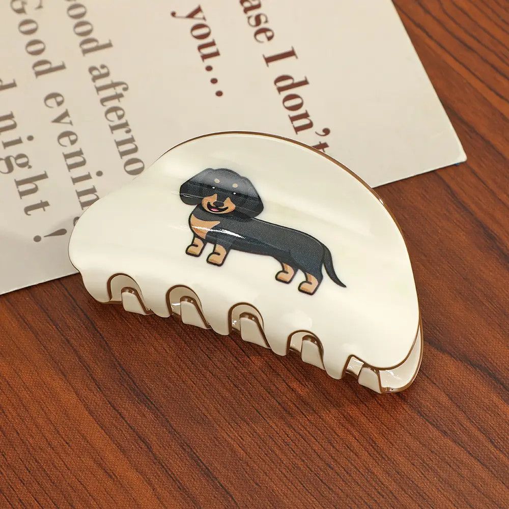 HAIR CLIP ROUNDED DACHSHUND