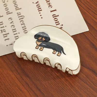 HAIR CLIP ROUNDED DACHSHUND