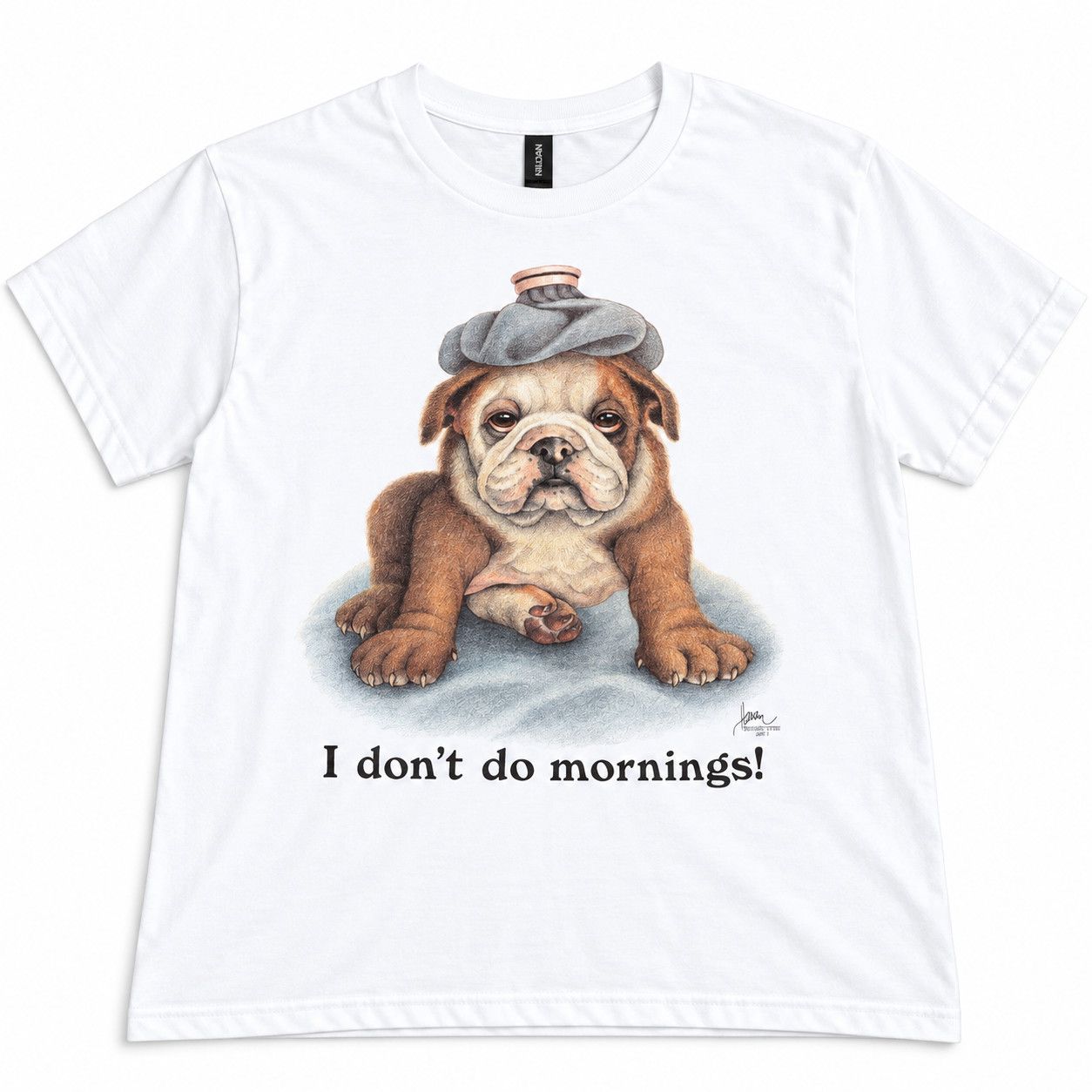 VINTAGE MORNINGS BULLDOG SS TEE, Size: S