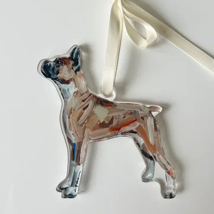 ACRYLIC ORNAMENT BOXER