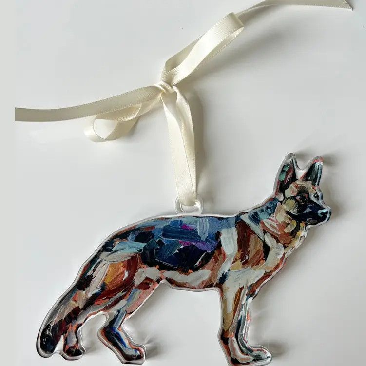 ACRYLIC ORNAMENT GERMAN SHEPHERD