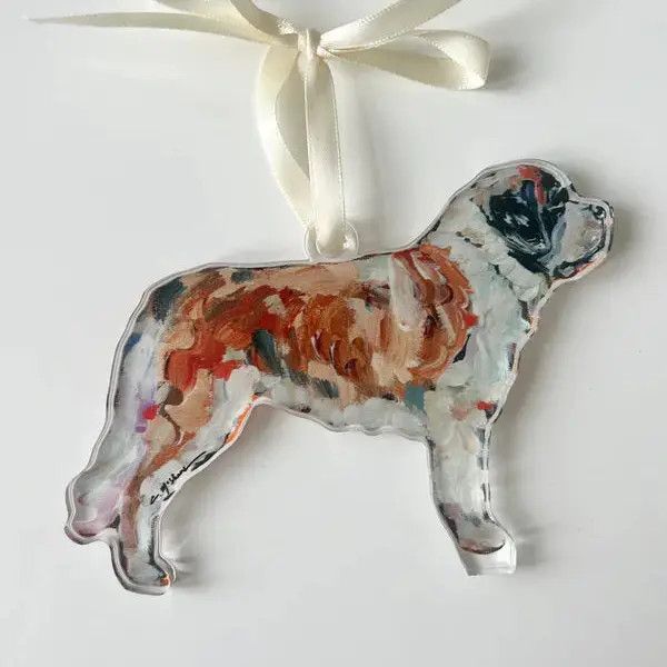ACRYLIC ORNAMENT SAINT BERNARD
