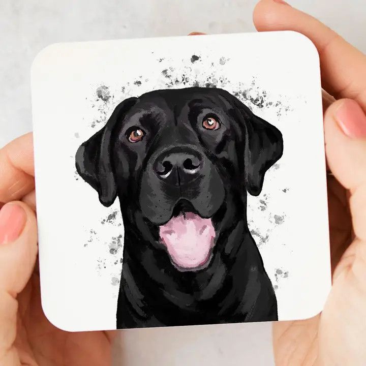 DOG BREED COASTER BLACK LABRADOR