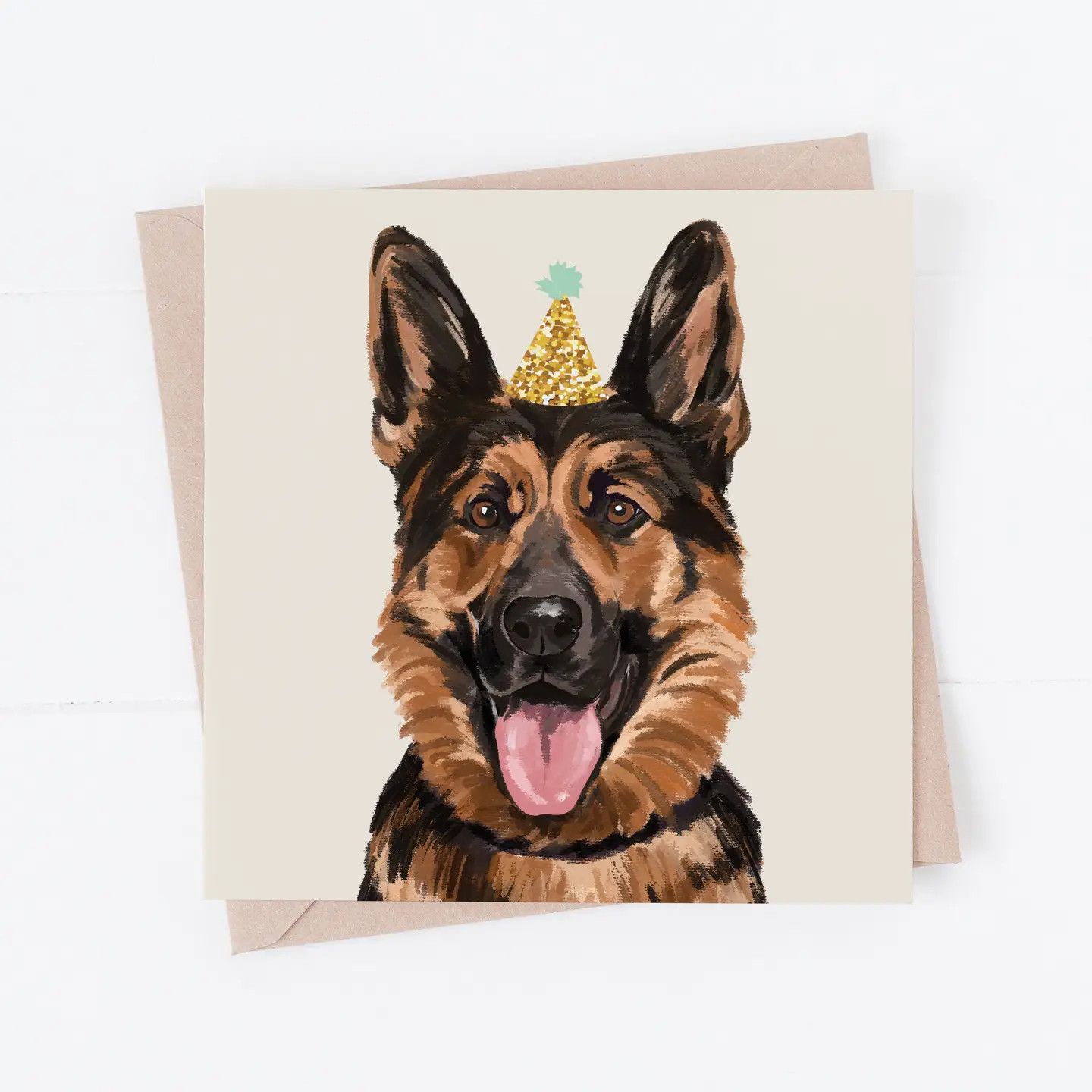 BIRTHDAY CARD PARTY GERMAN SHEPHERD