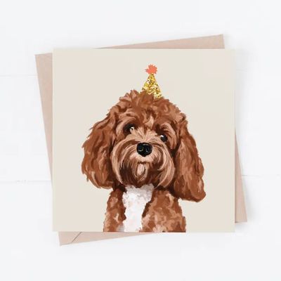 BIRTHDAY CARD PARTY CAVAPOO