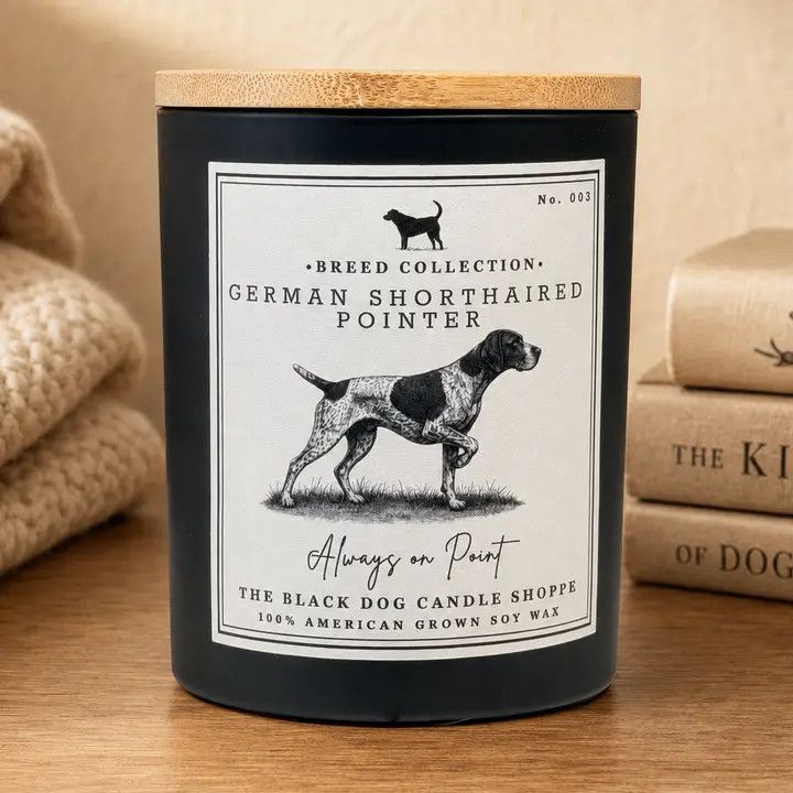 BREED CANDLE GERMAN SHORTHAIRED POINTER - BOURBON BUTTERSCOTCH