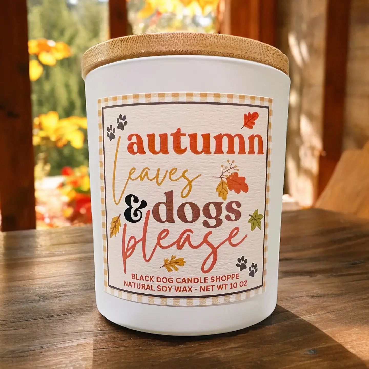 CANDLE AUTUMN LEAVES AND DOGS PLEASE - MAPLE WALNUT PANCAKES