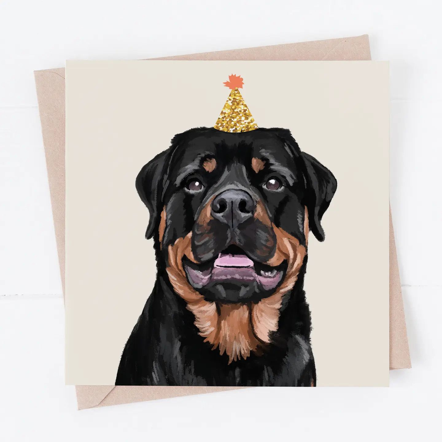 BIRTHDAY CARD PARTY ROTTWEILER