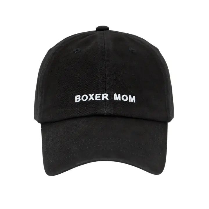 COTTON HAT BLACK BOXER MOM
