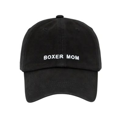 COTTON HAT BLACK BOXER MOM