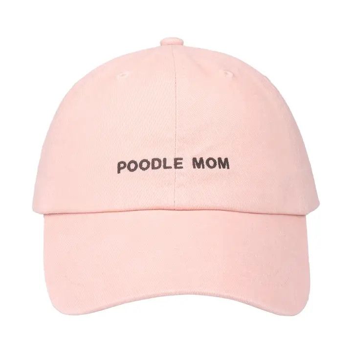 COTTON HAT PINK POODLE MOM