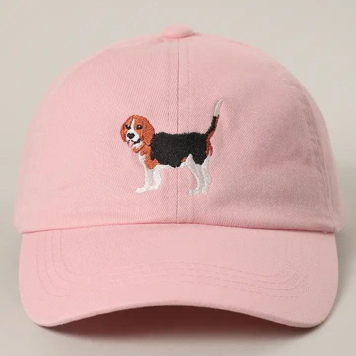 COTTON HAT PINK BEAGLE