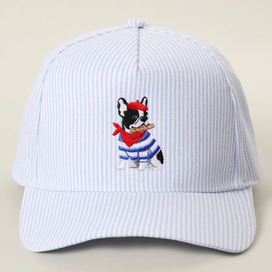 COTTON HAT BLUE STRIPE FRENCH FRENCHIE