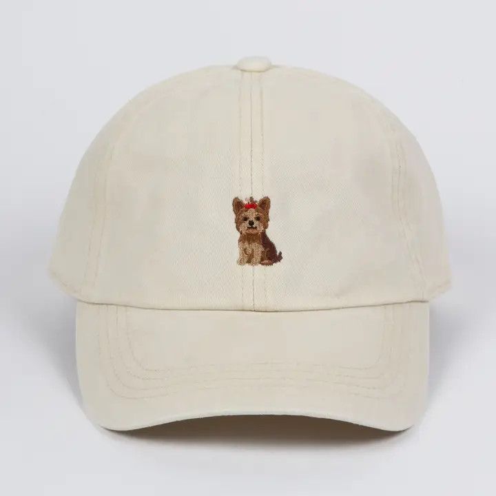 COTTON HAT IVORY YORKIE