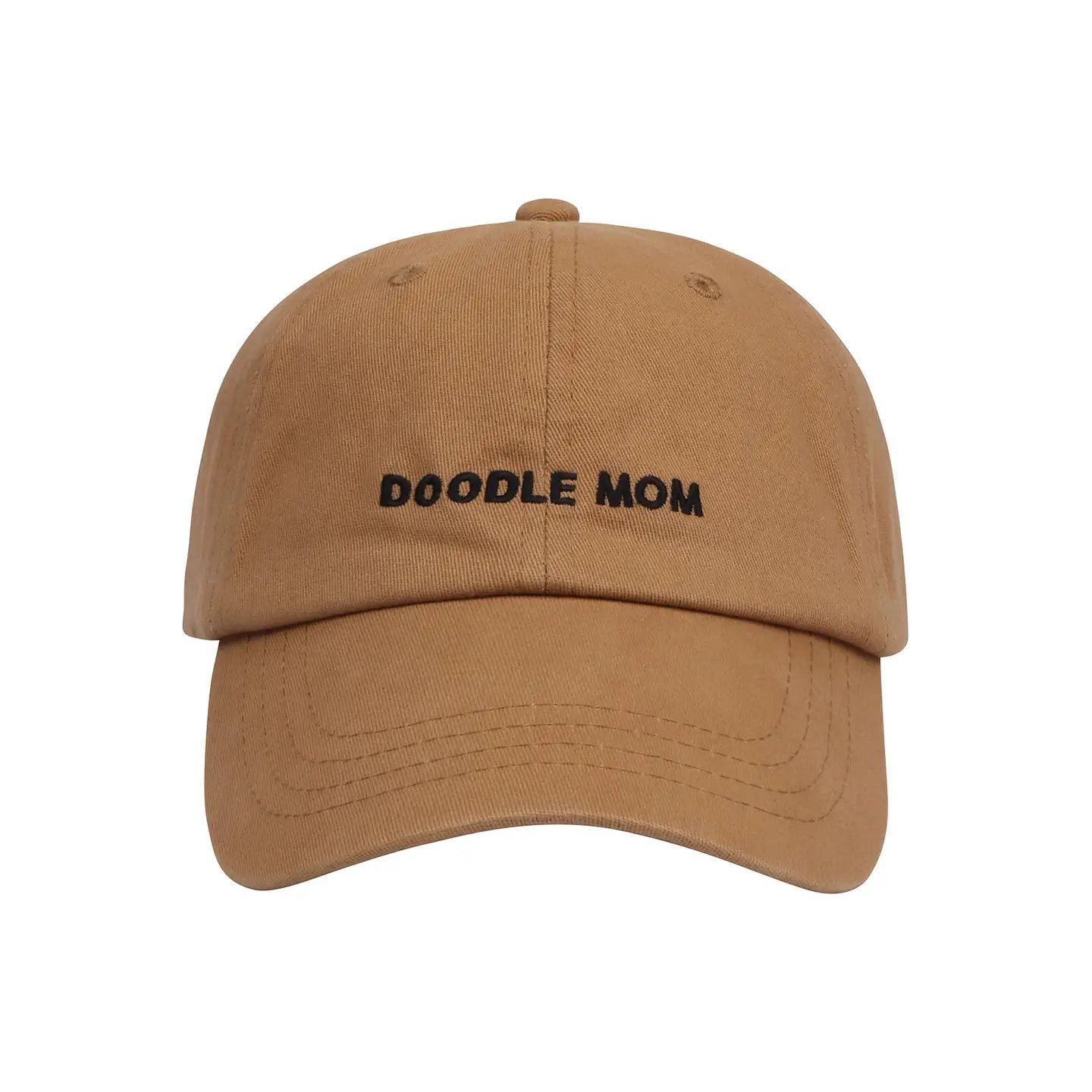 COTTON HAT BROWN DOODLE MOM