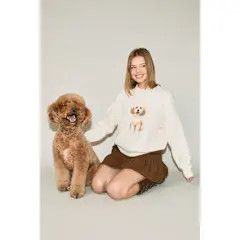 KNIT SWEATER IVORY COCKAPOO