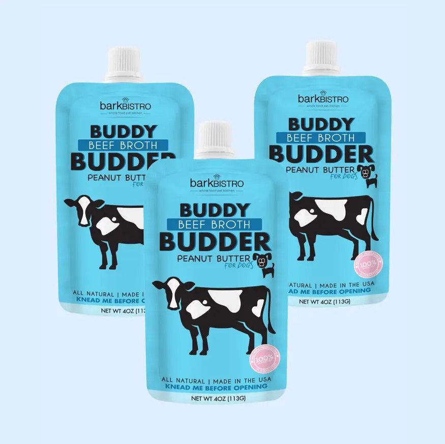 BUDDY BUDDER BEEF BROTH PEANUT BUTTER