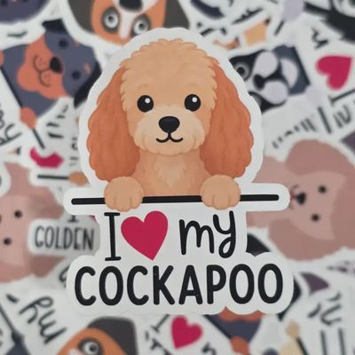 BREED STICKER I LOVE MY COCKAPOO