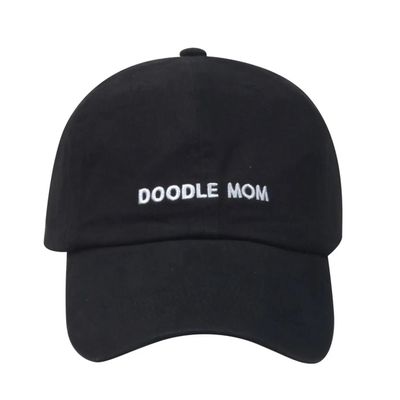 COTTON HAT BLACK DOODLE MOM
