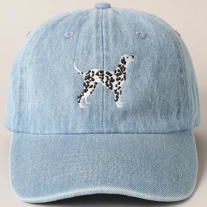 COTTON HAT DENIM BLUE DALMATIAN