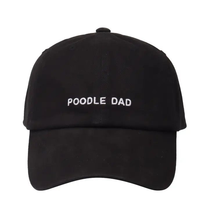 COTTON HAT BLACK POODLE DAD