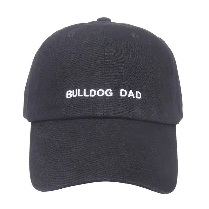 COTTON HAT BLACK BULLDOG DAD