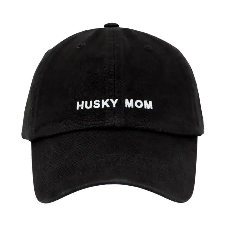 COTTON HAT BLACK HUSKY MOM
