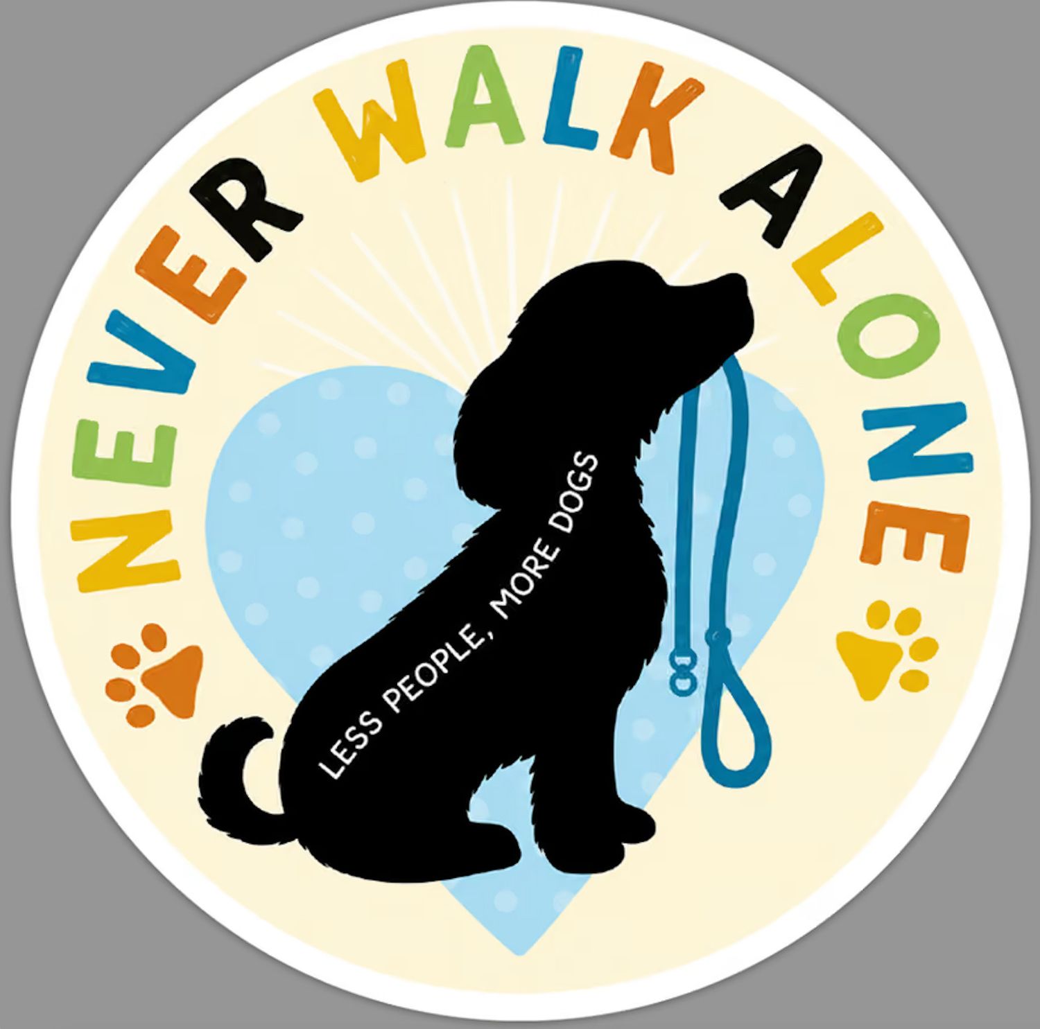 NOVELTY STICKER NEVER WALK ALONE