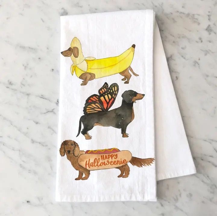 HALLOWEEN KITCHEN TOWEL HAPPY HALLOWEENIE